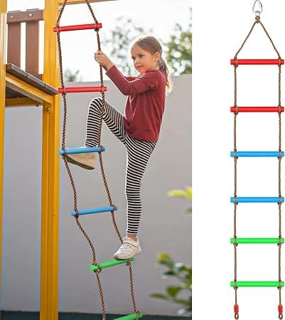 Kids Climbing Ladder